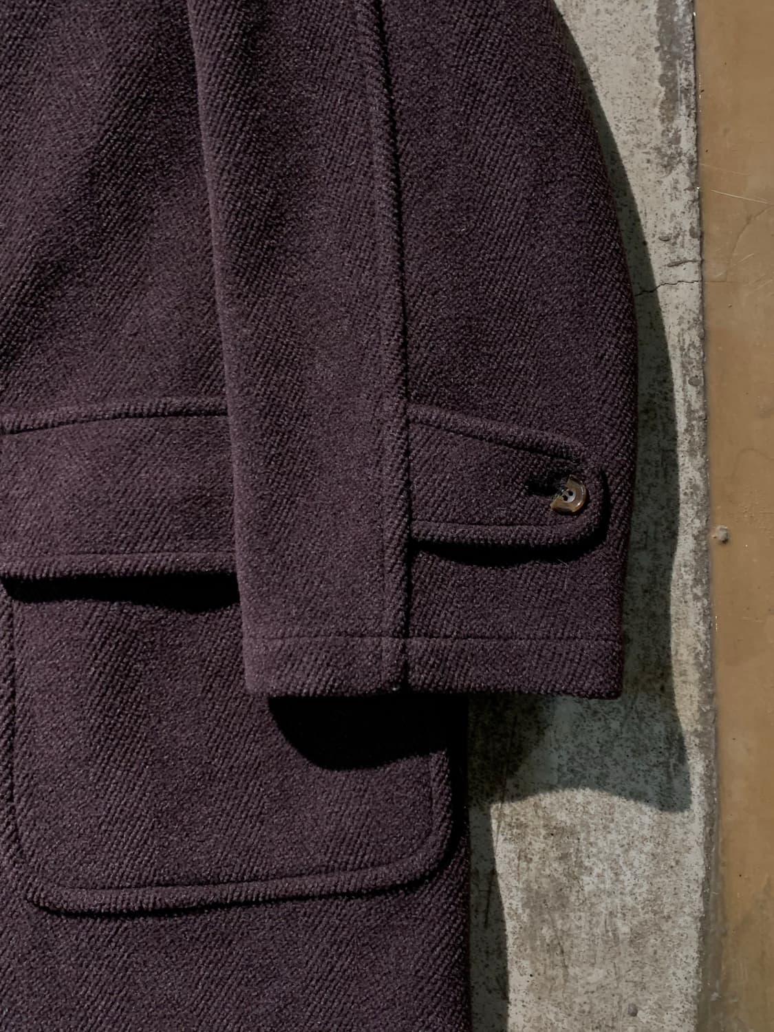 90s 런던 포그 컷파일 울 더플코트 브라운 상품이미지5