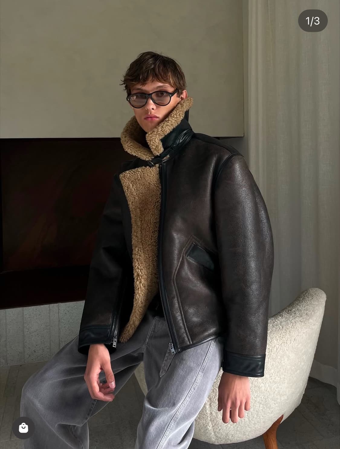 르메르/25fw시어링 무스탕/M 상품이미지2