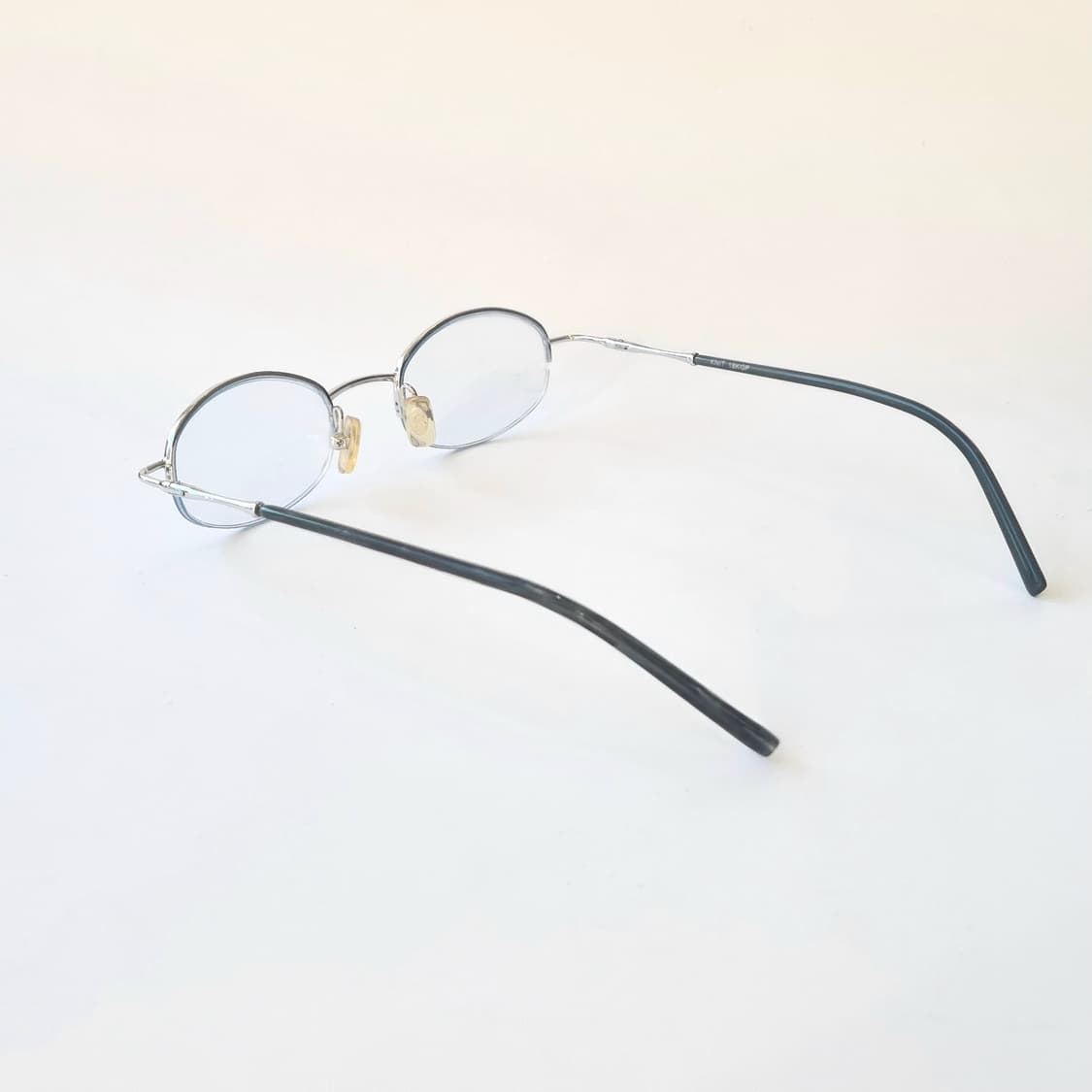 데드스탁 빈티지 오벌 반무테 안경테  492 상품이미지6