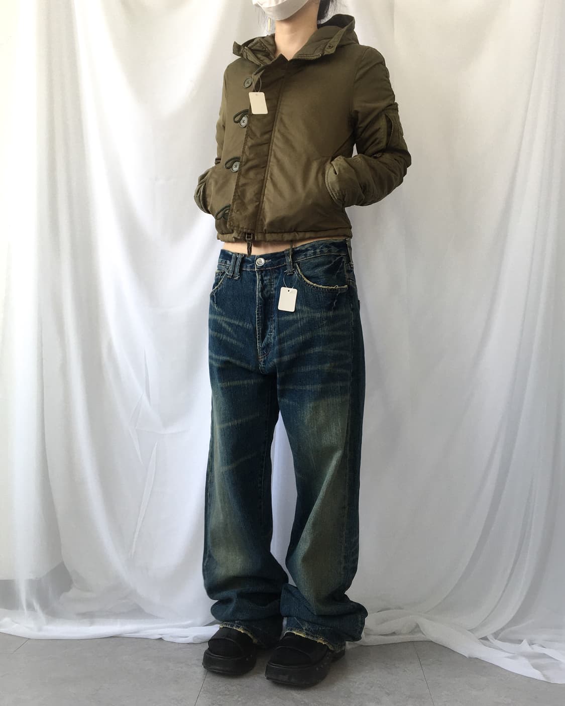 Military hood khaki jumper 상품이미지7