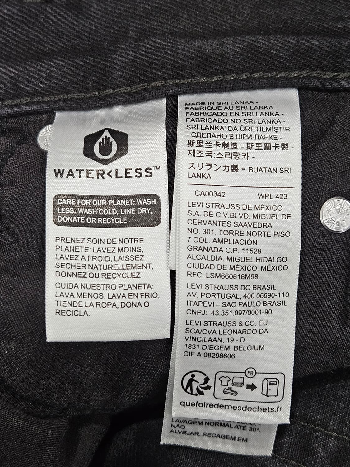 리바이스 우먼 배기핏 흑청 데님팬츠24 상품이미지4