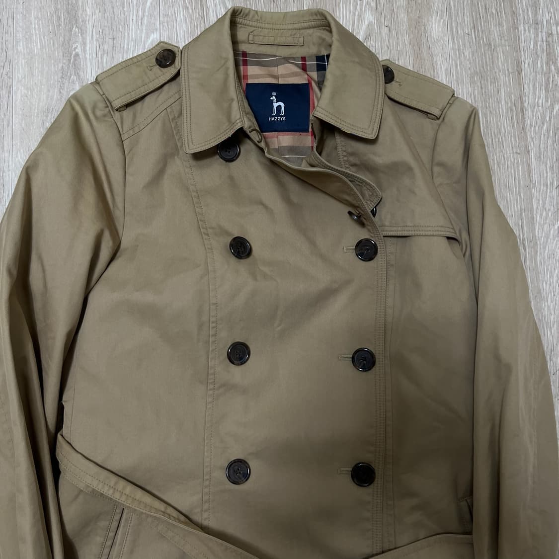 헤지스 여성 코튼 더플 트렌치코트 85-160  상품이미지2