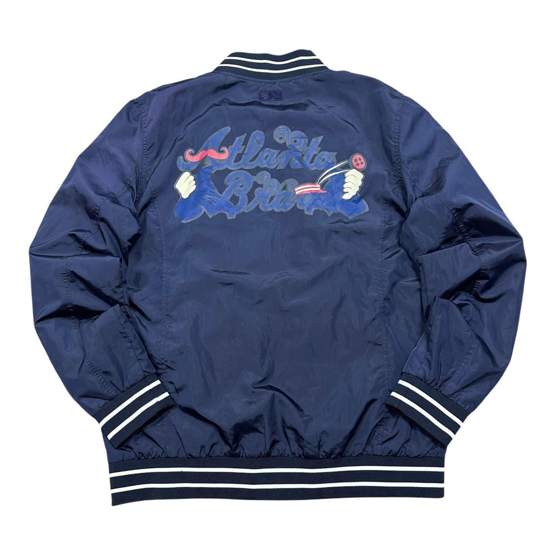 ✨ (만원 빈티지) MLB 애틀란타 백로고 빅로고 바시티 자켓  상품이미지2