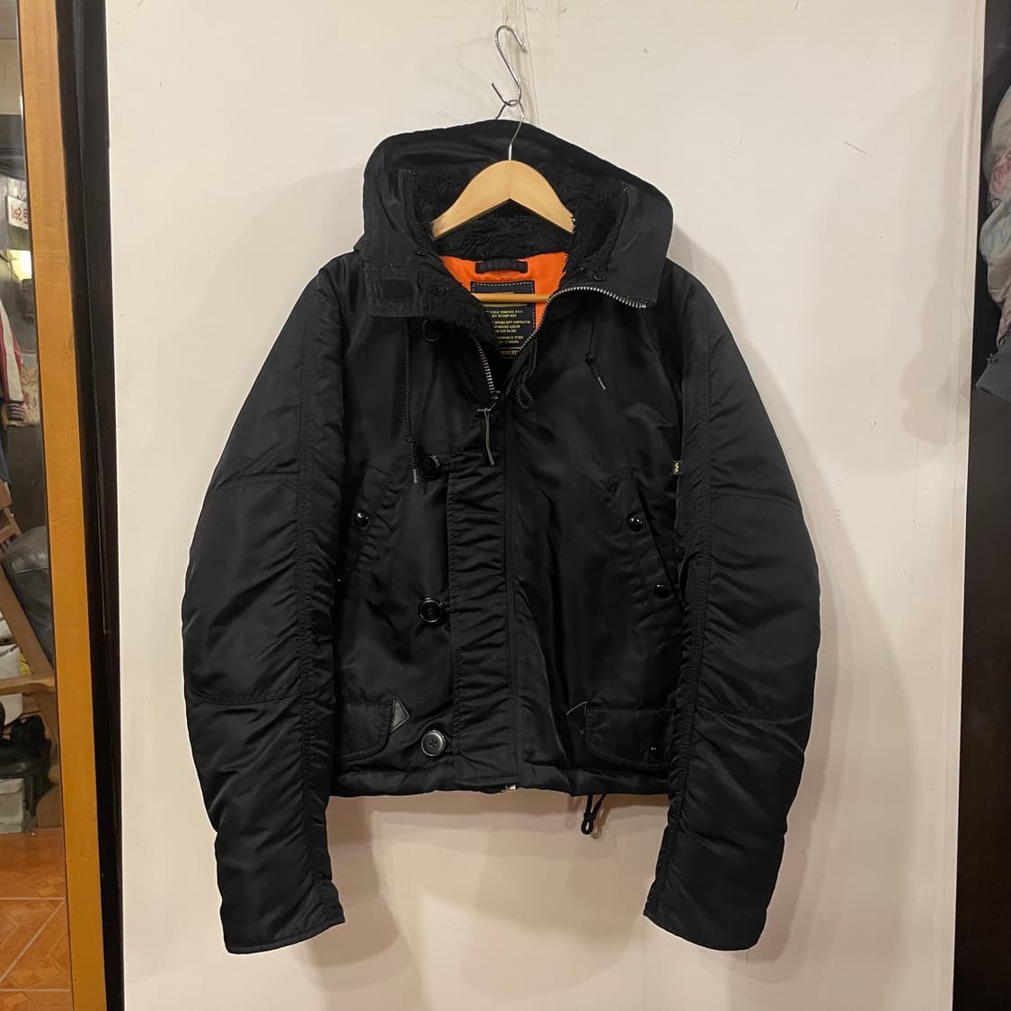 알파인더스트리 리메이크 크롭봄버 L 상품이미지2