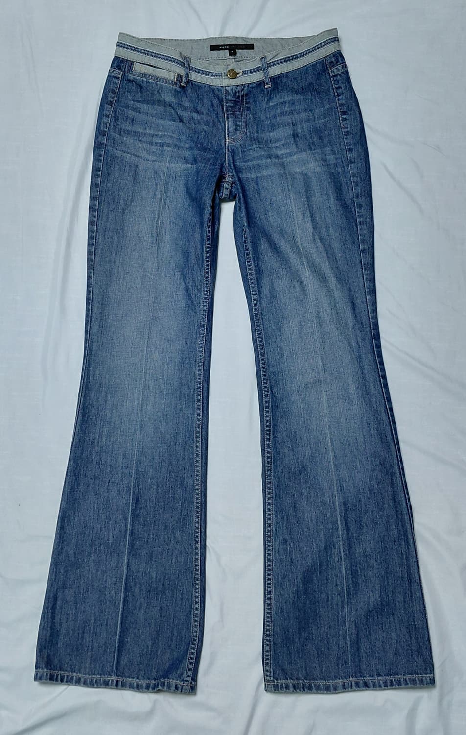 마크 제이콥스 빈티지 M로고 배색 플레어 데님 팬츠 (Size 6) 상품이미지2