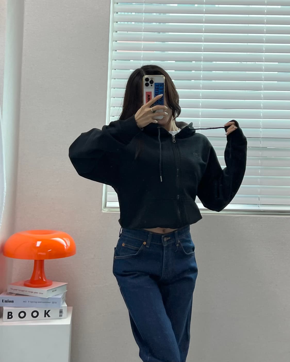 (WOMEN)챔피온 크롭 후드-M1472 상품이미지1