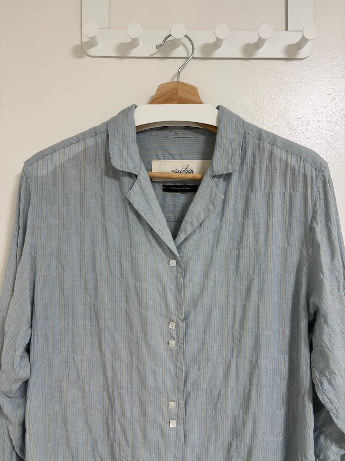 비아플레인 via martha stripe shirt 상품이미지5