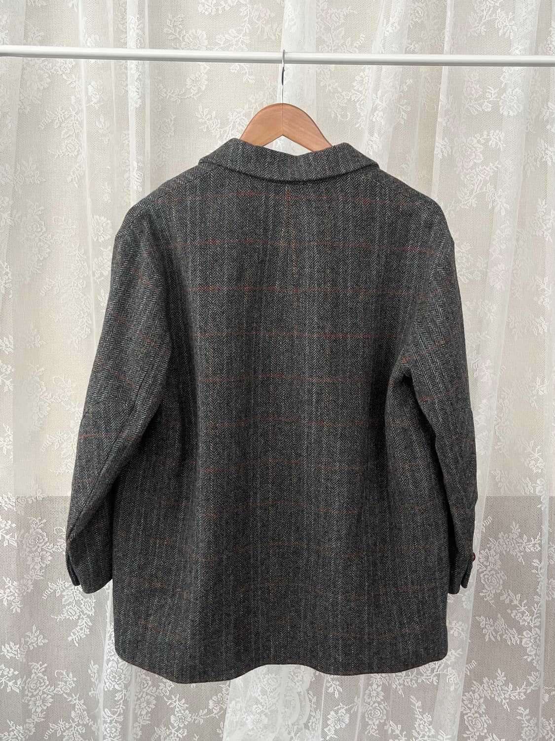 S) 써스데이아일랜드 루즈핏 울 자켓 상품이미지2