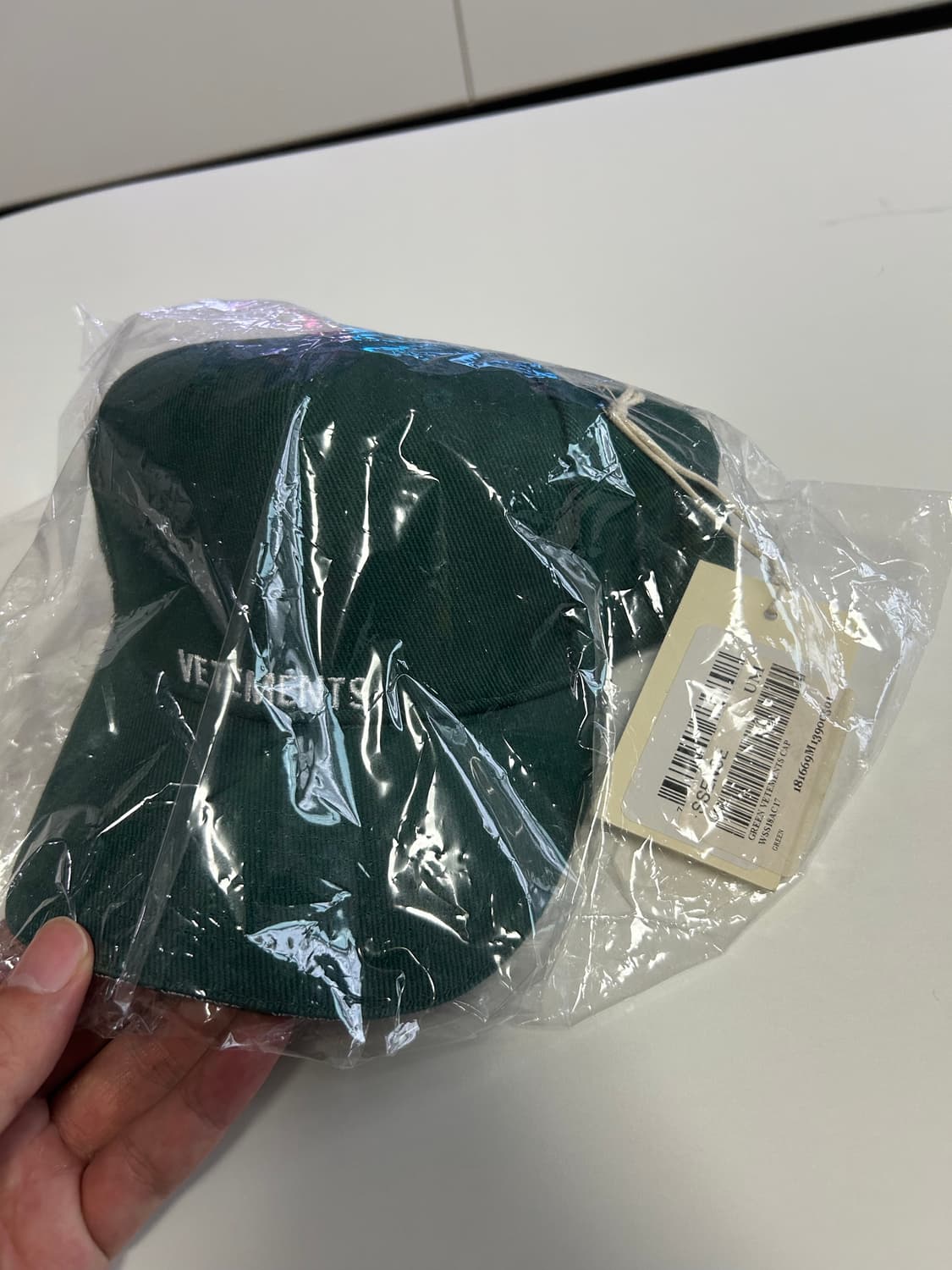 베트멍 자수로고 볼캡 모자 그린 새상품 상품이미지7