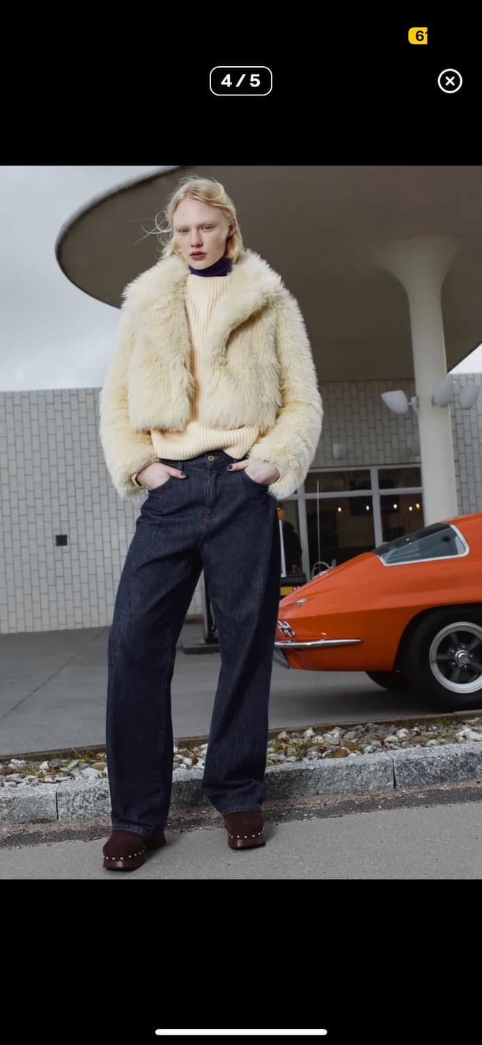 Zara fur jacket  상품이미지1