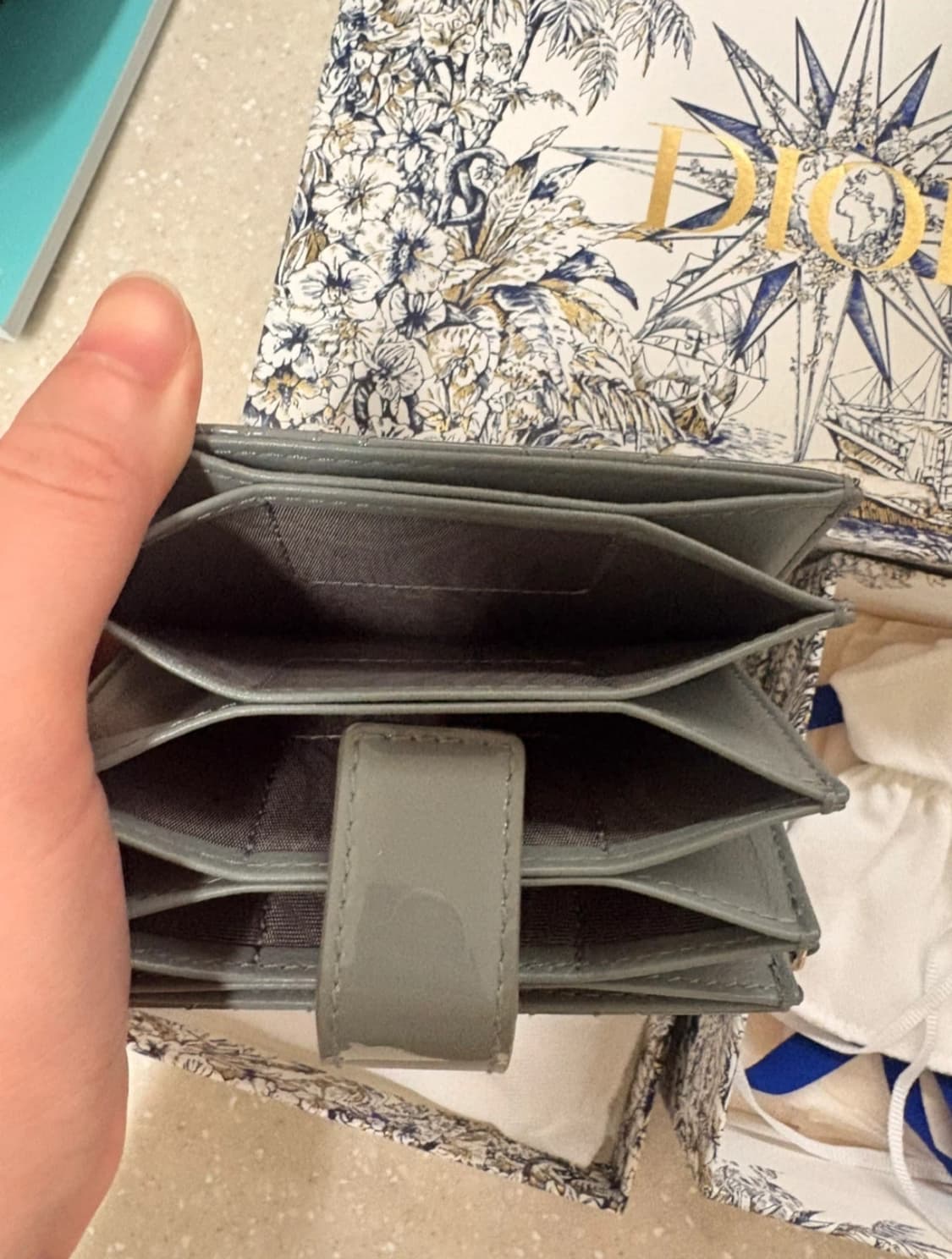 (정품/백판풀구성) 디올 아코디언 카드지갑 상품이미지6