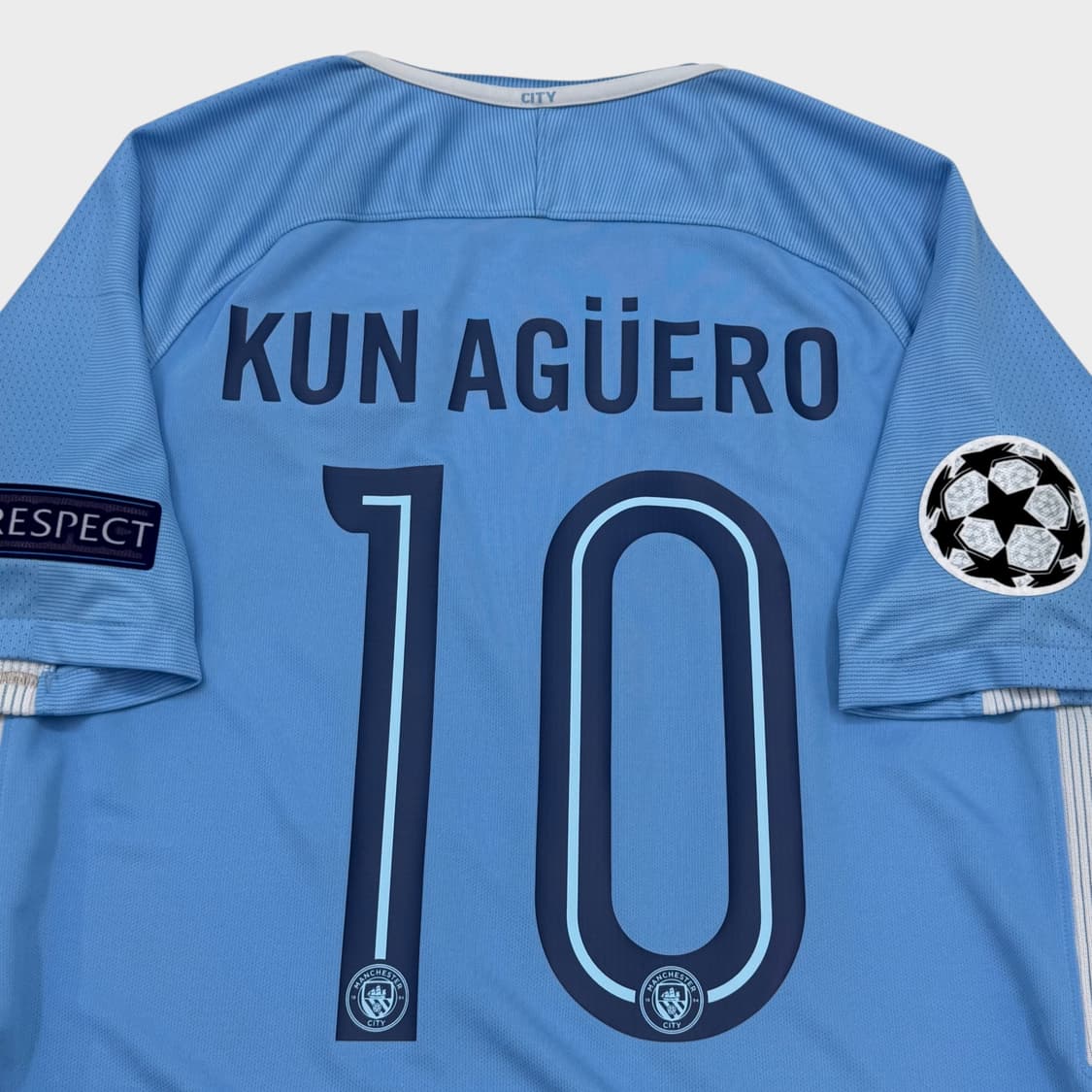 17-18 맨체스터 시티 홈 No.10 세르히오 아구에로 상품이미지7