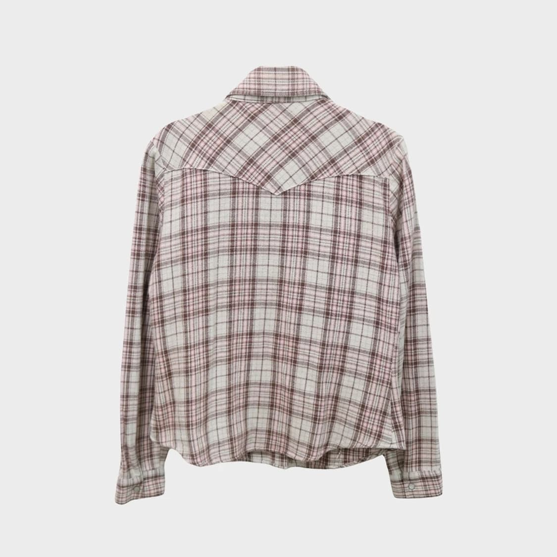 90ans y2k 핑크 체크 셔츠 64491 상품이미지2