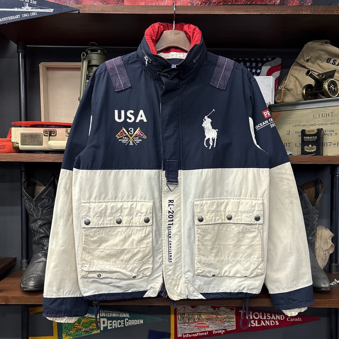 폴로 랄프로렌 USA 오션챌린지 빅포니 패치워크 덱자켓 N626 상품이미지1