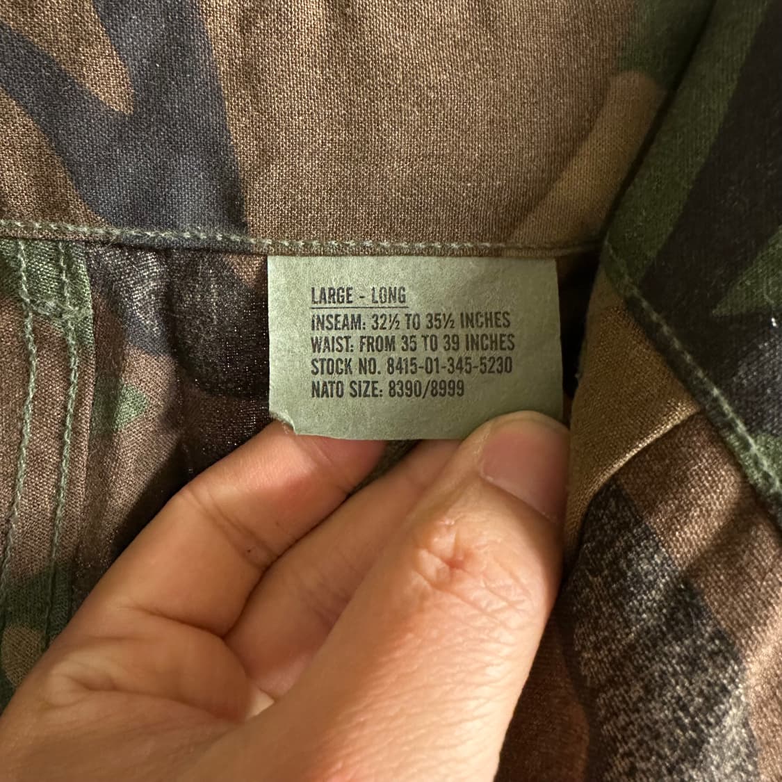 미공군 오리지널 우드랜드 노맥스 팬츠 LL 상품이미지4