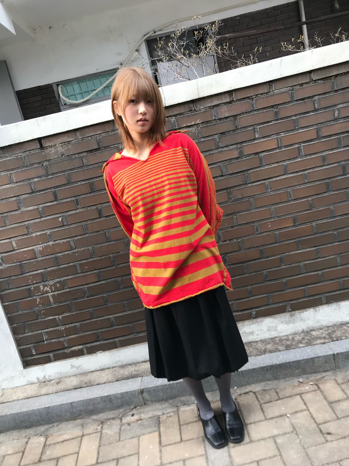 이세이미야케 패턴 상의 상품이미지1