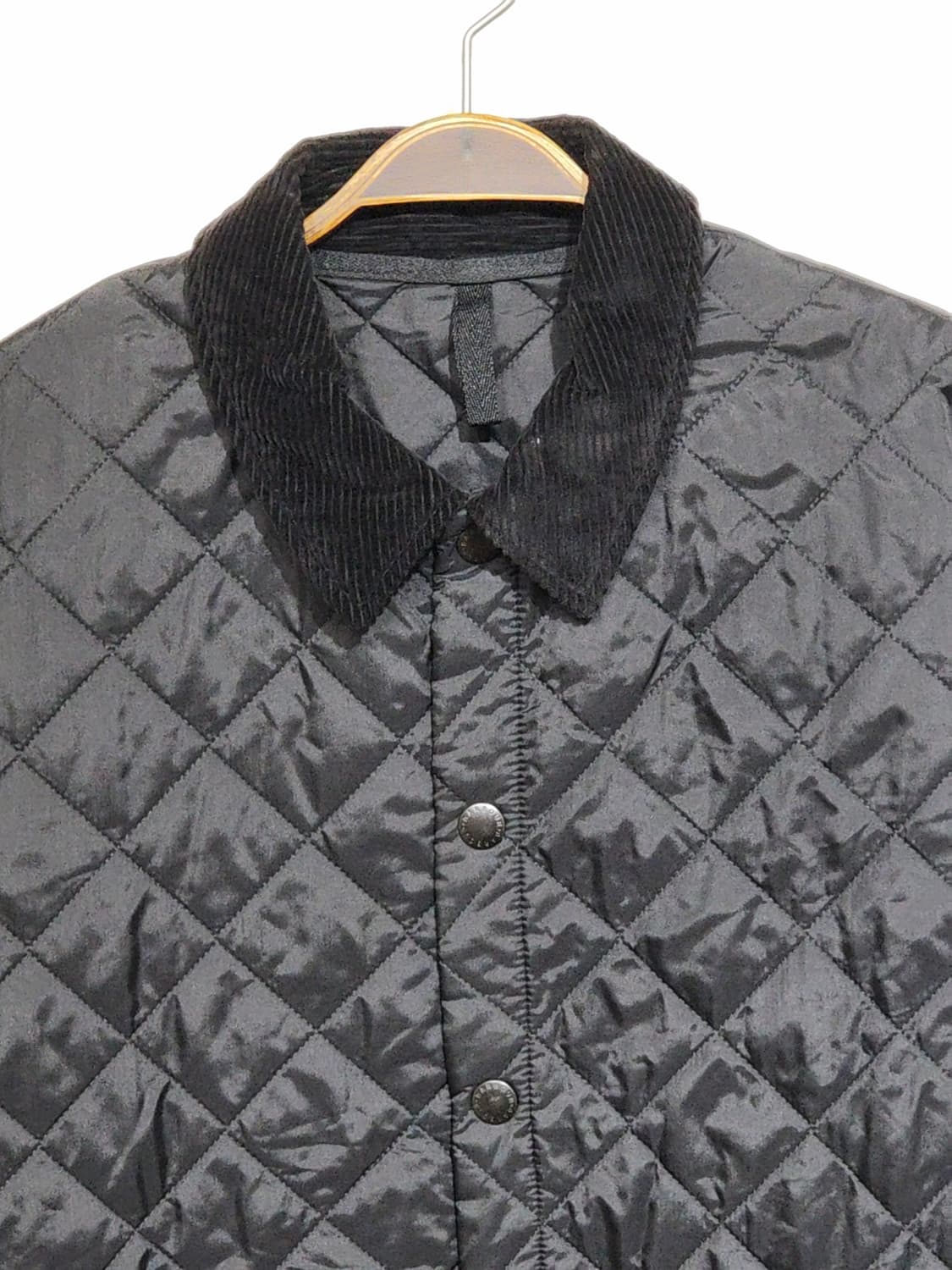 (XXL) 바버 퀼팅자켓 블랙 빅사이즈 누빔점퍼  상품이미지2