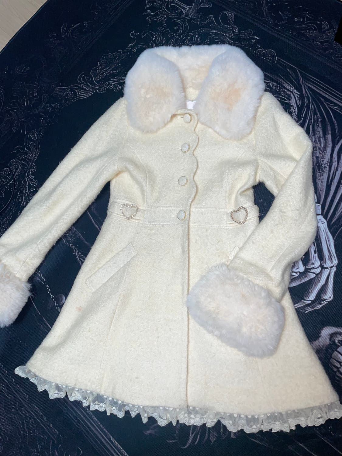 리즈리사 하트버클 퍼코트 히메갸루 양산형 상품이미지1