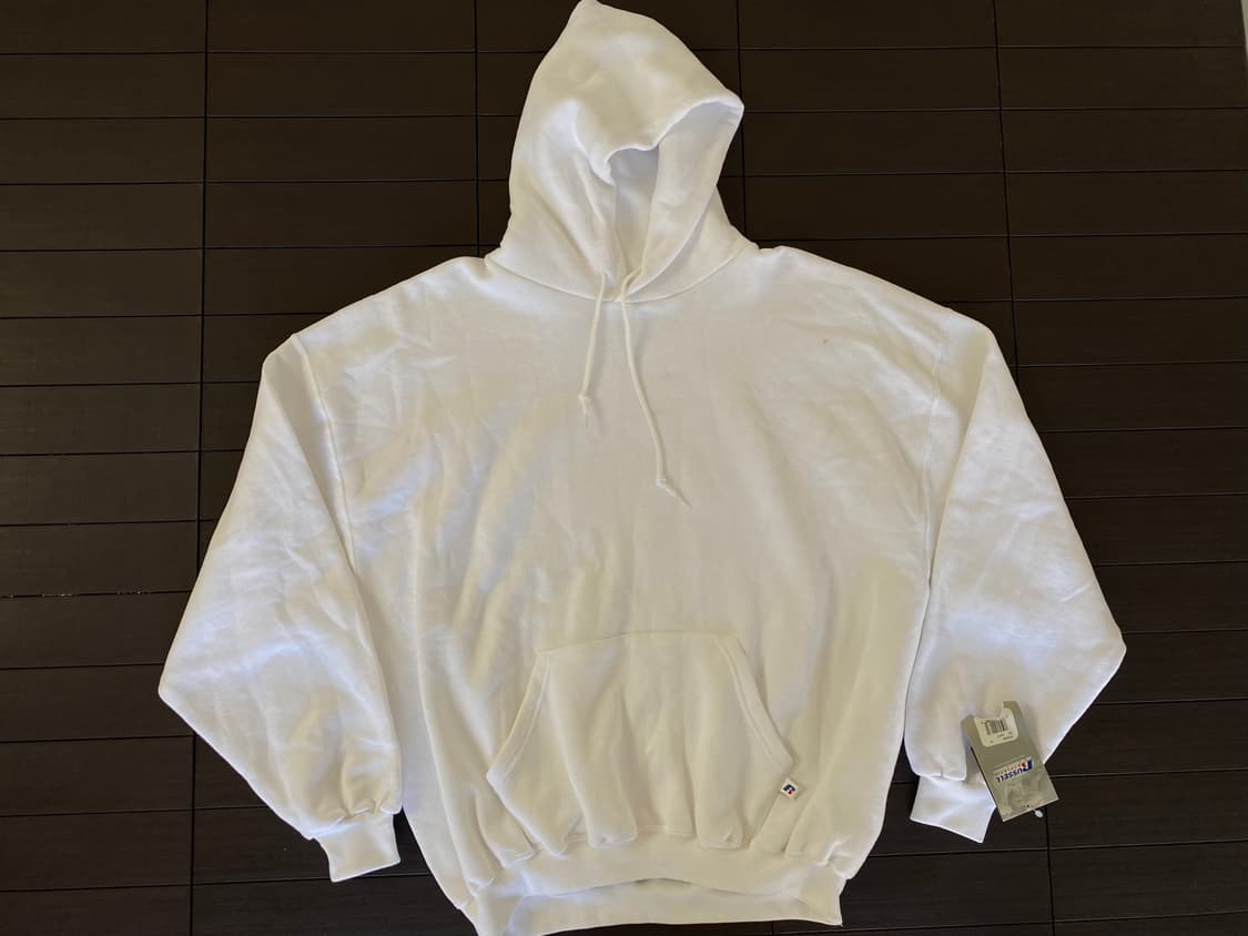 (XXL) 90s 빈티지 러셀 후드 화이트 상품이미지1