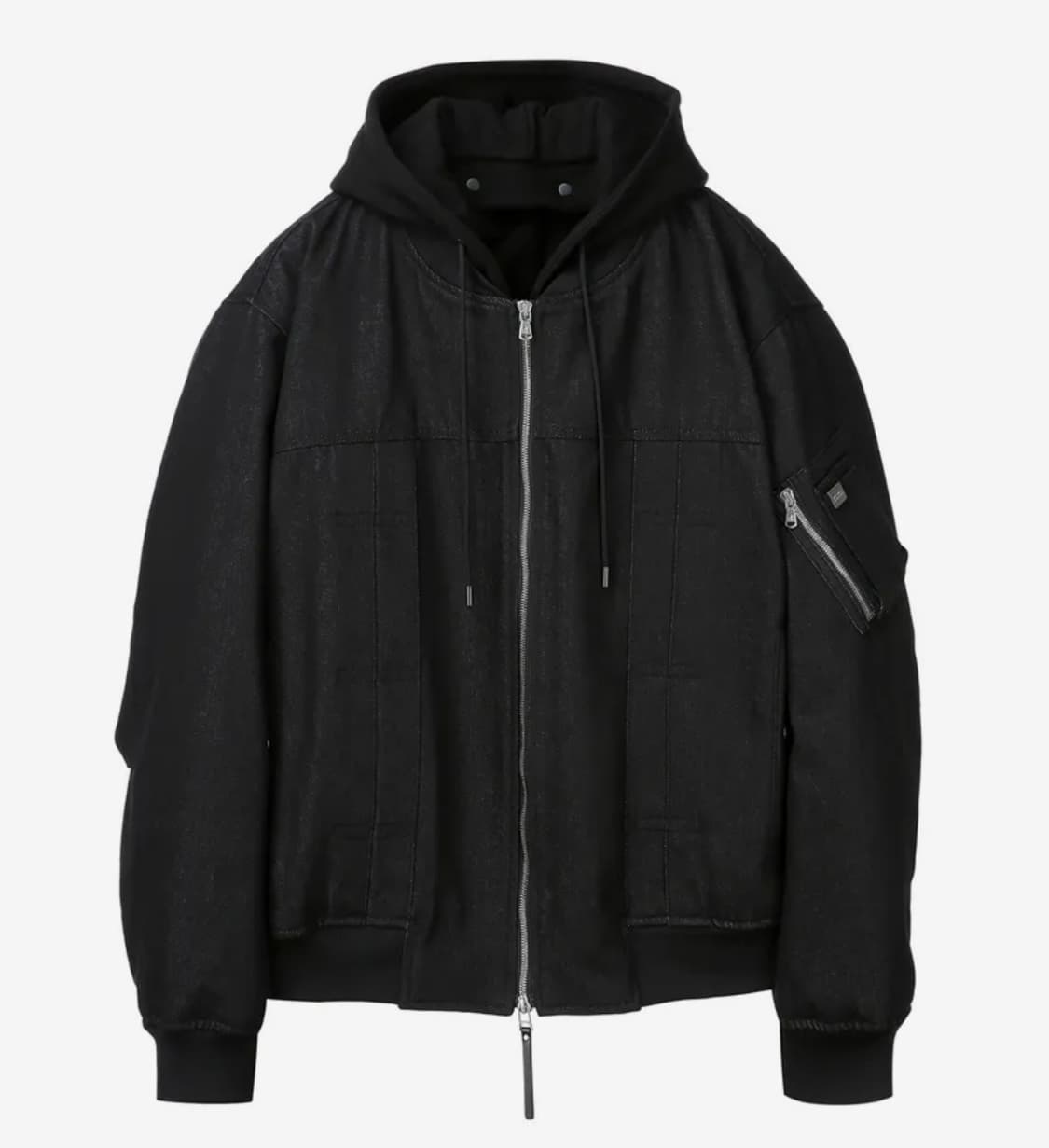 질스튜어트뉴욕 데님 ma-1(마원) 블랙 팝니다. 상품이미지1