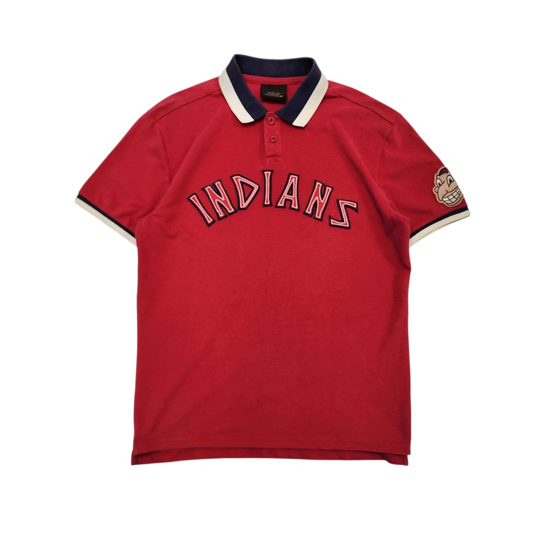 100 MLB INDIANS 피케 반팔 셔츠 상품이미지1