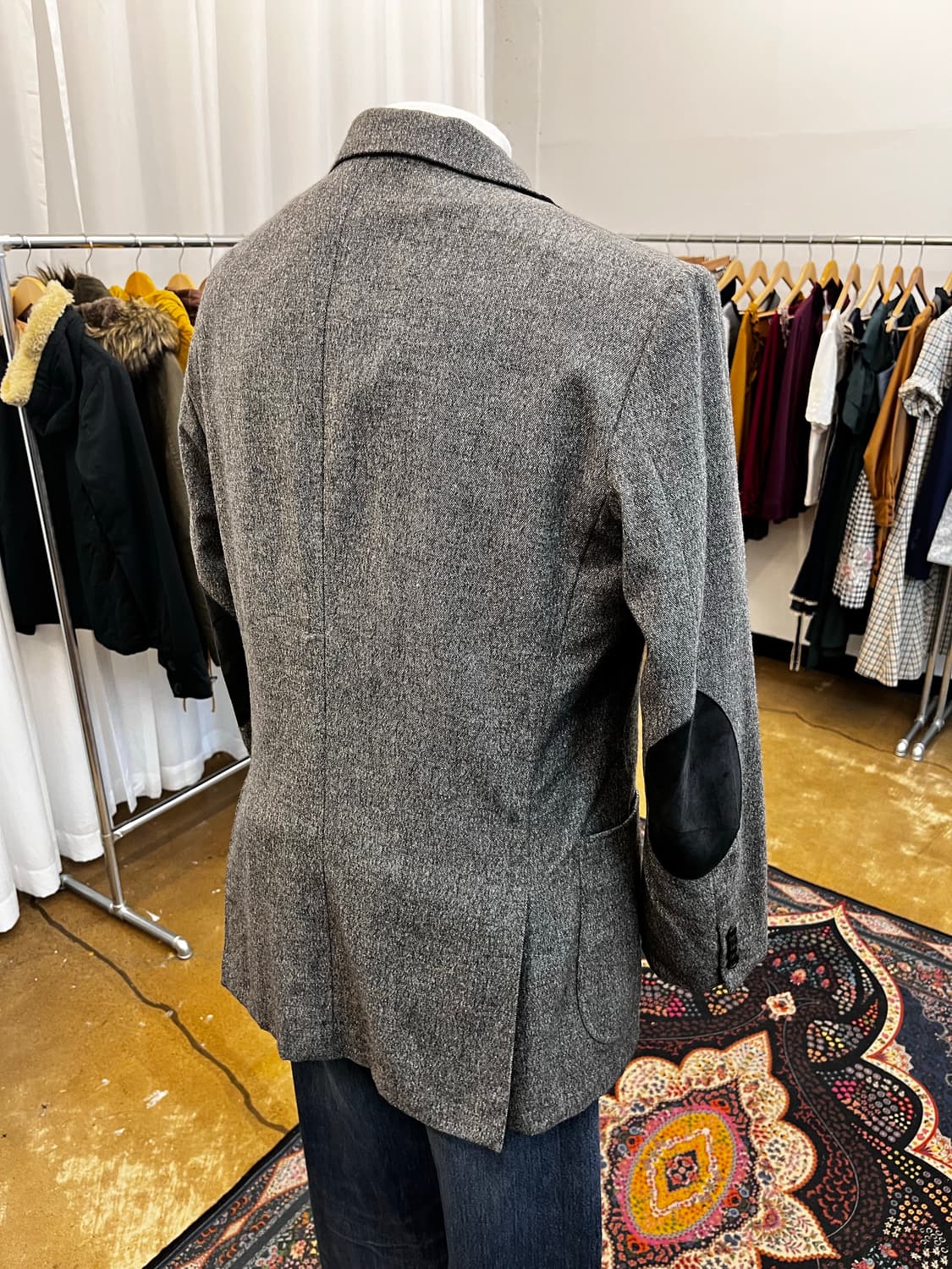 버버리 엘보우 패치 울 테일러드 블레이저 자켓 상품이미지5