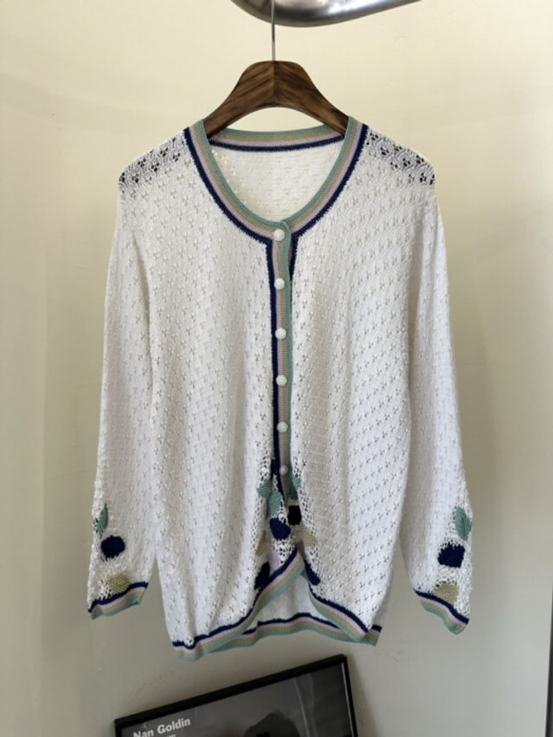 Japanese vintage 크로셰 가디건 상품이미지1