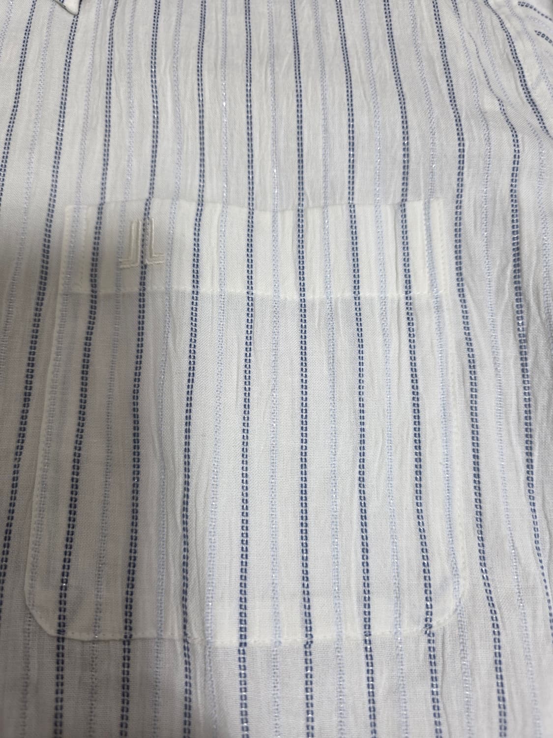 [새제품] 랑방 스트라이프 버튼다운 셔츠 L 상품이미지4