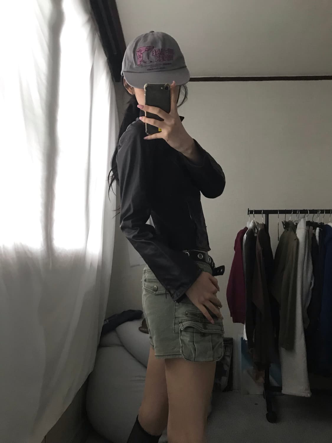 아르마니 슬림핏 레더자켓 상품이미지4