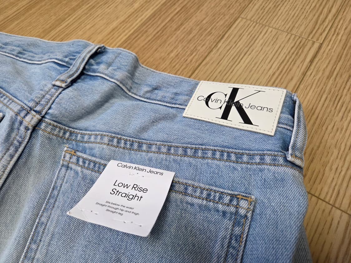 CK 캘빈클라인 로우라이즈 라이트블루 스트레이트핏 청바지 상품이미지8