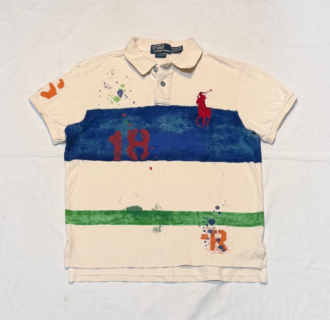 폴로 랄프로렌 빈티지 빅포니 치프키프 페인팅 카라티 상품이미지1