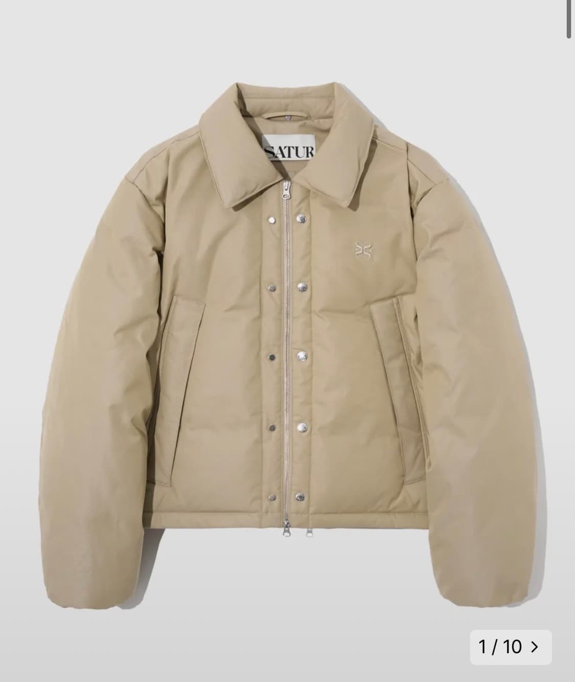 세터 레체 투톤 덕 다운 패딩 베이지 아이보리 m 상품이미지1