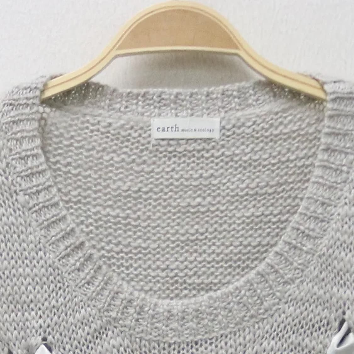 EARTH MUSIC 발레코어 리본 울 혼방 롱  니트 64326 상품이미지5