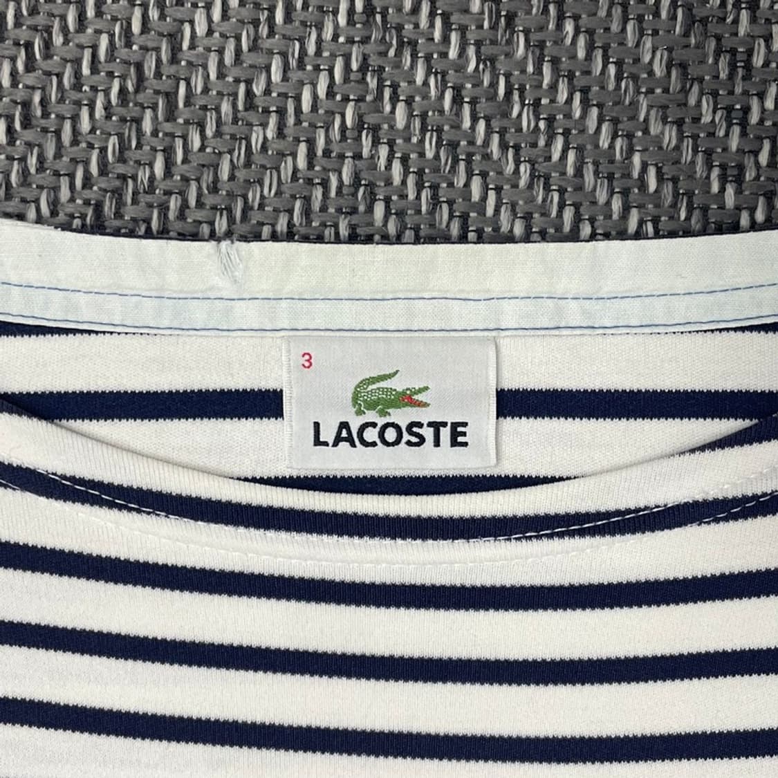 라코스테 자수 패치 스트라이프 롱슬리브 v0304 상품이미지7