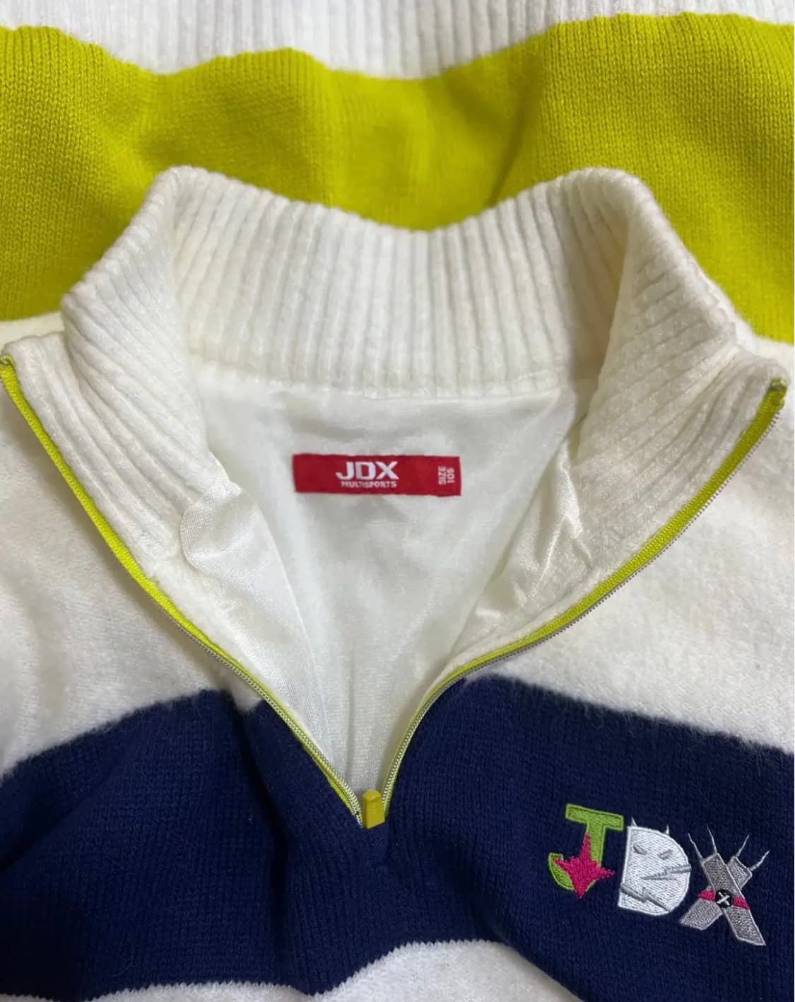 제이디엑스 JDX 남성 배색 울방풍반집업니트 상품이미지5