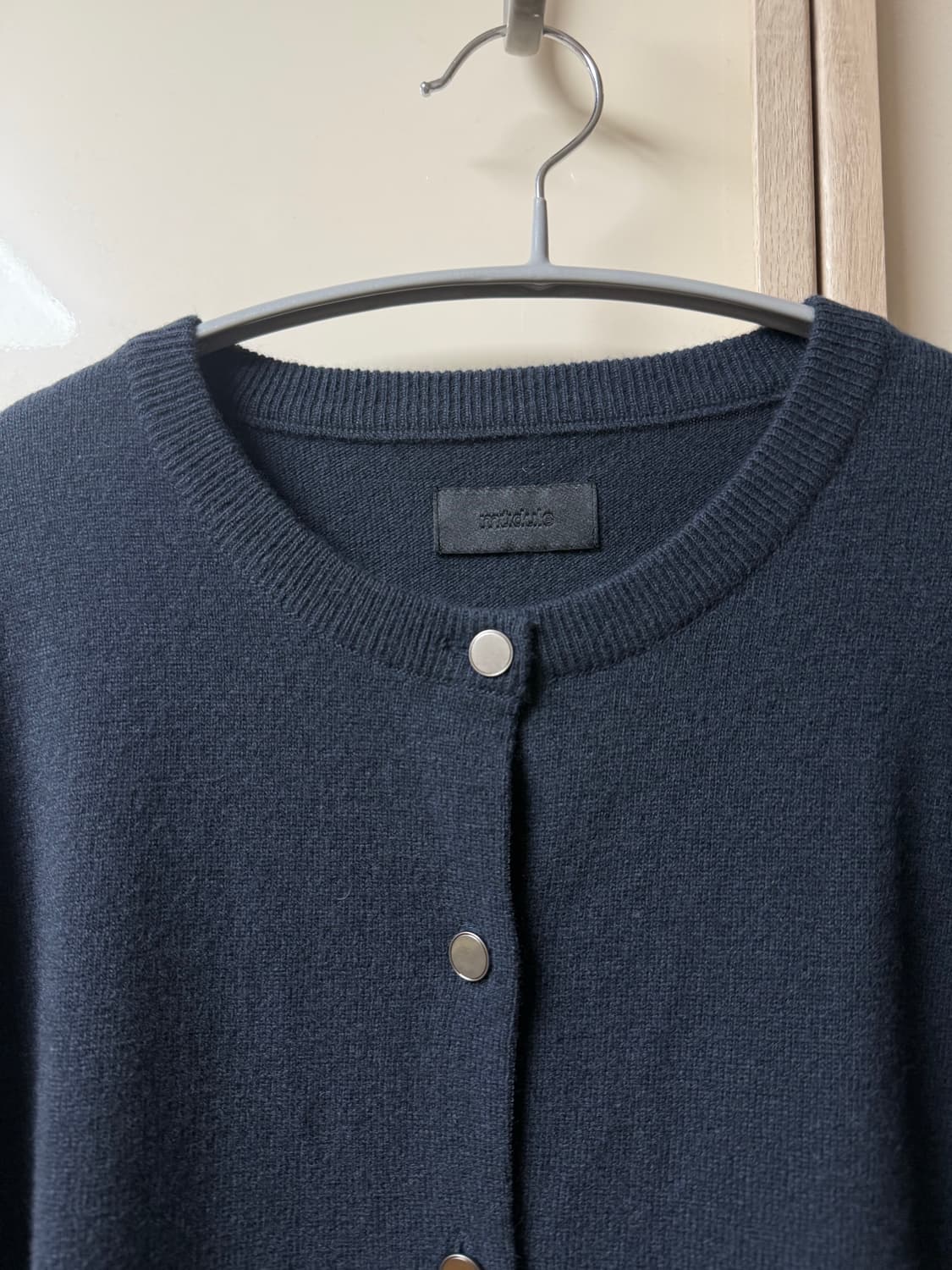 (2) mudule short knit cardigan night 상품이미지4