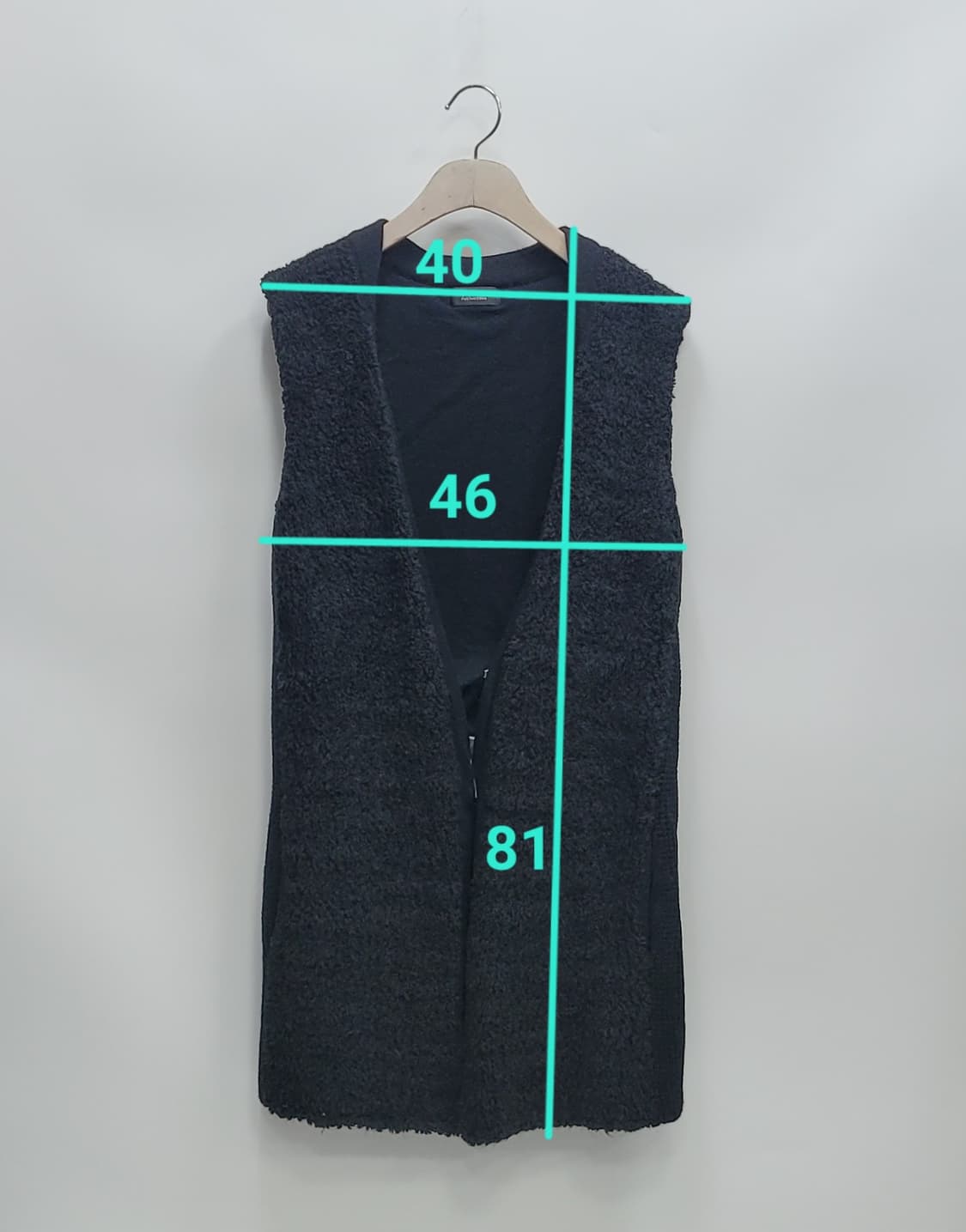 TIME 한섬 타임 부클레 울 알파카 롱 베스트 / 여 90(F) 블랙
 상품이미지10