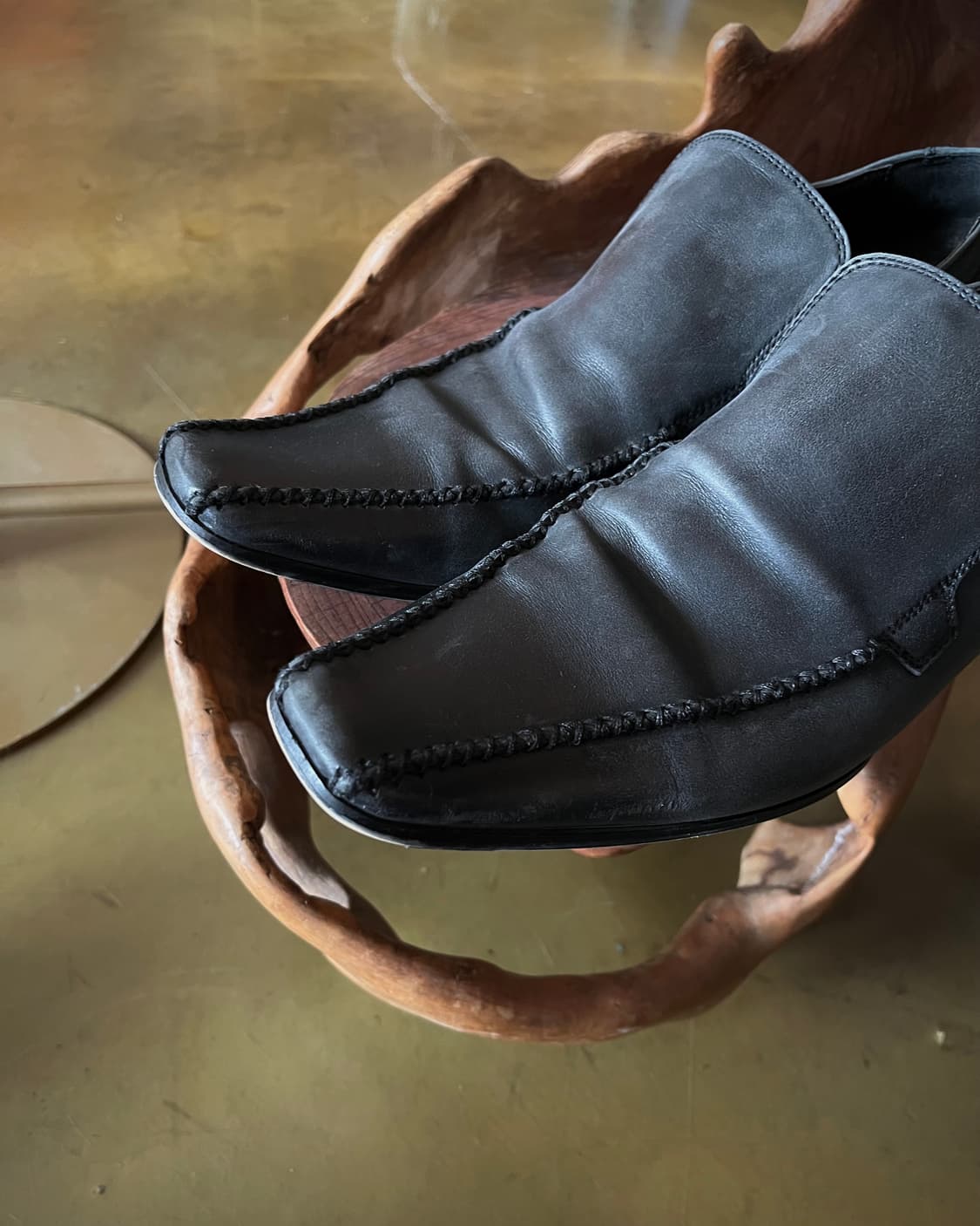 Whoop de doo Long-nose Leather Loafer 상품이미지3