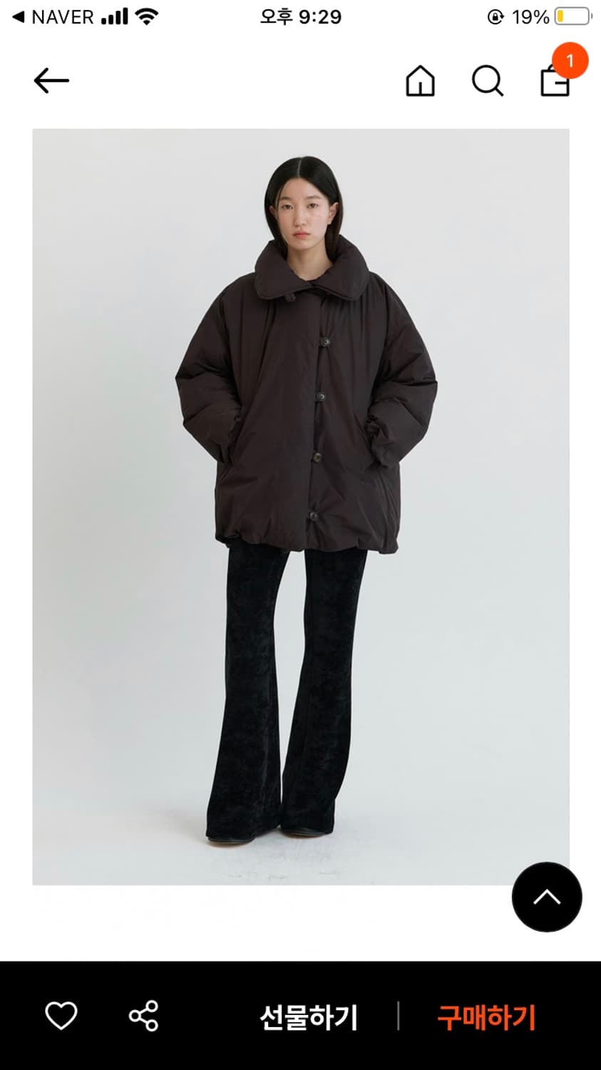 스프링 크로커스 덕다운 하프 코트패딩  상품이미지4