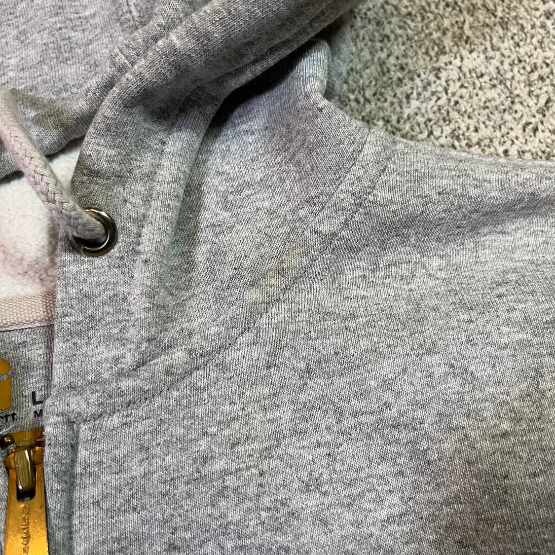 칼하트 그레이 오버 후드집업 상품이미지5