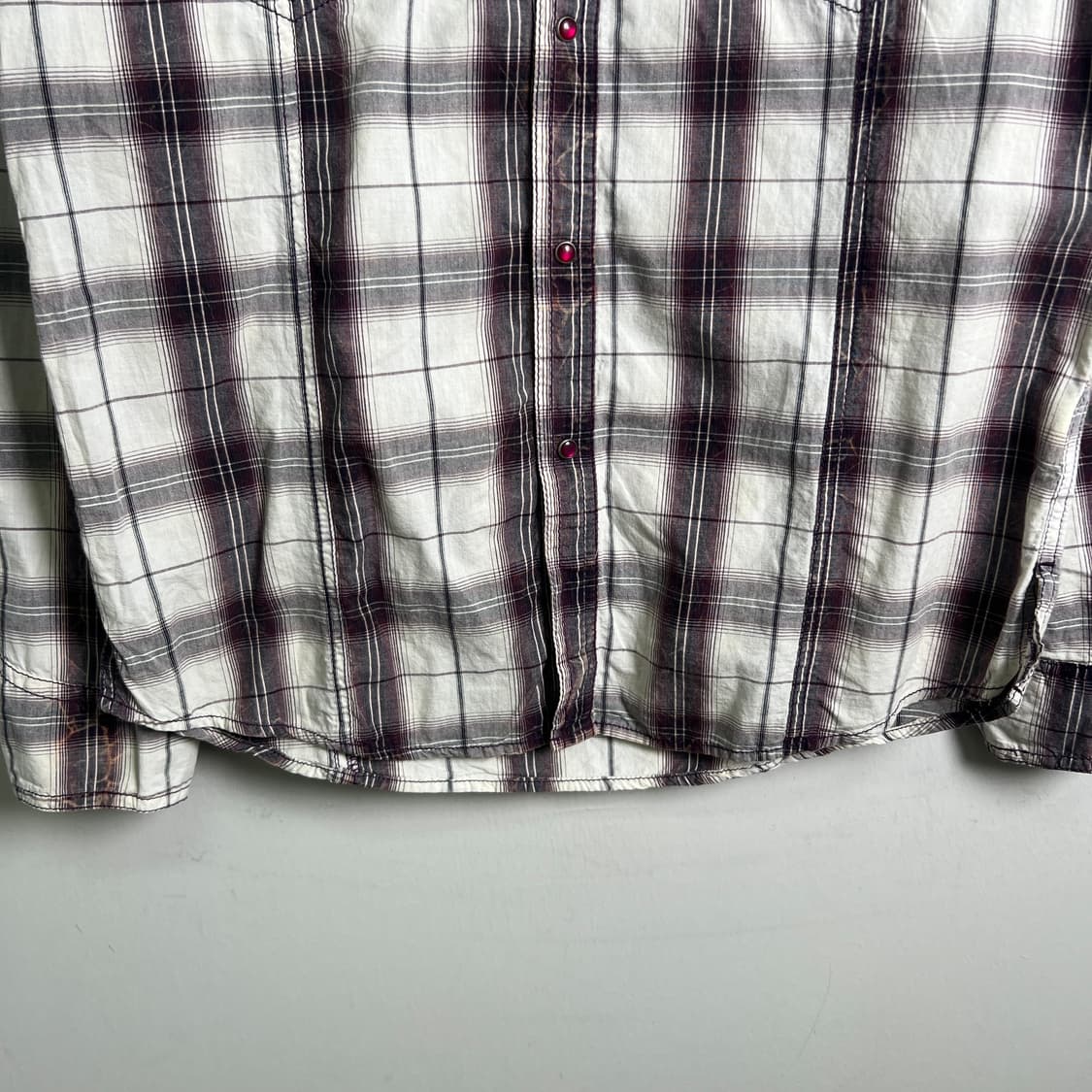 Roushatte 웨스턴 체크 패턴 셔츠 M 상품이미지5