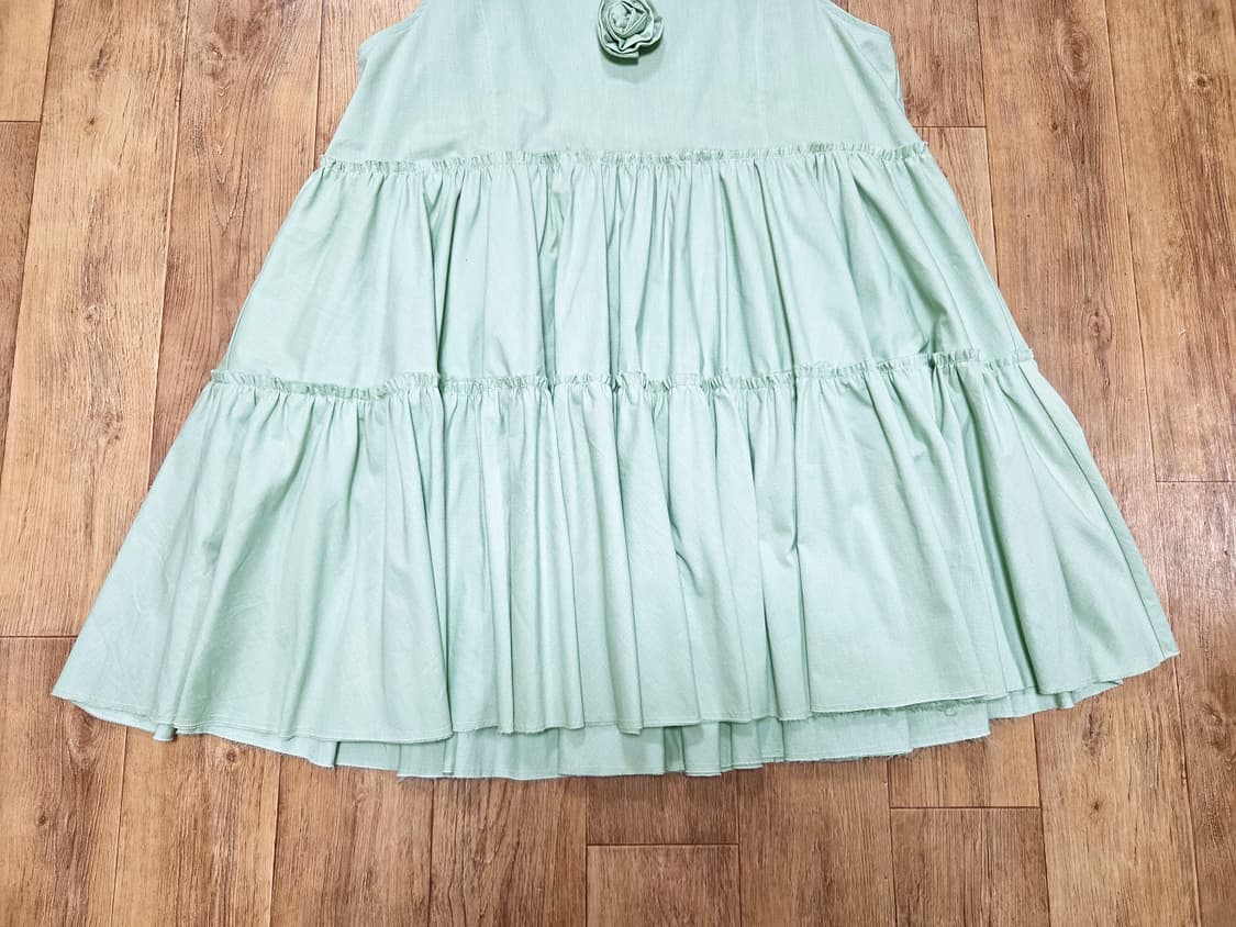 파르티멘토(PARTIMENTO) 플로럴 티어드원피스 프리사이즈 새상품  상품이미지6