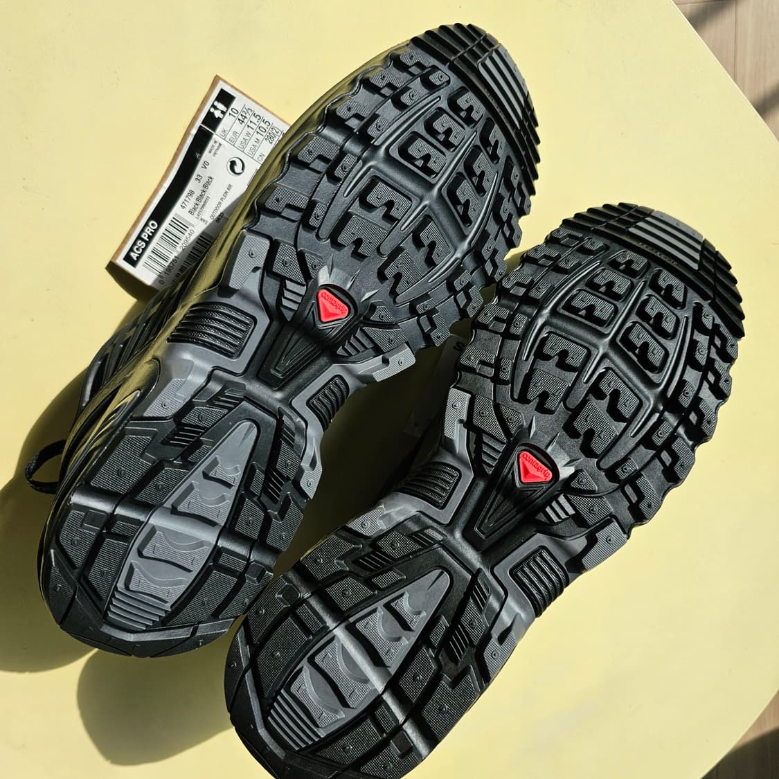285 새제품) 살로몬 ACS 프로 블랙 트레일화 등산화 남자 신발 상품이미지4