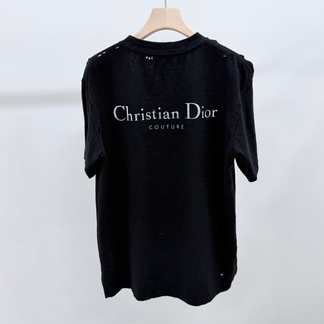 [S+급/S] 디올 꾸뛰르 빈티지 반팔 티셔츠 블랙 상품이미지5