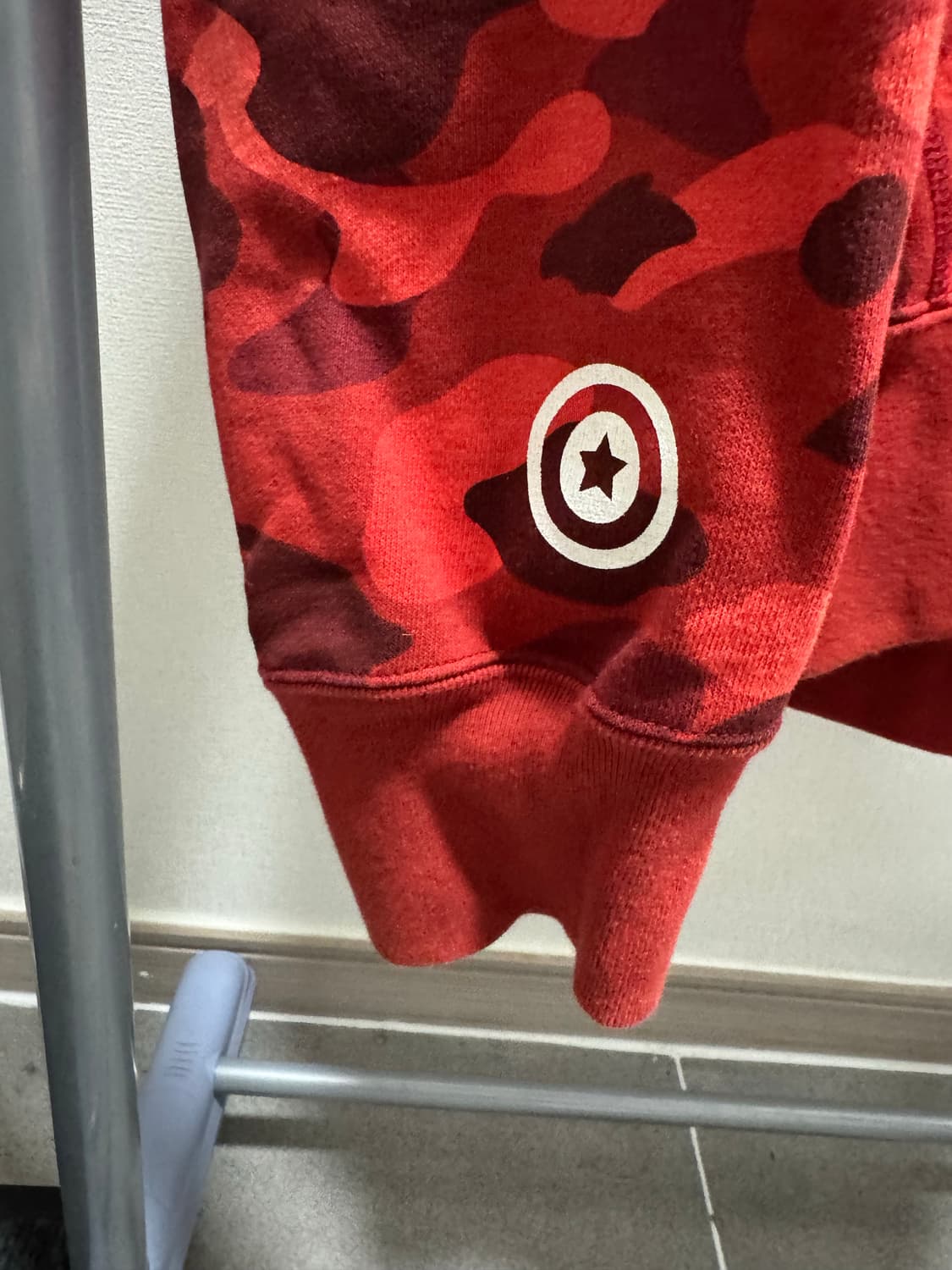 베이프 샤크 후드 집업 적계 xl 상품이미지3