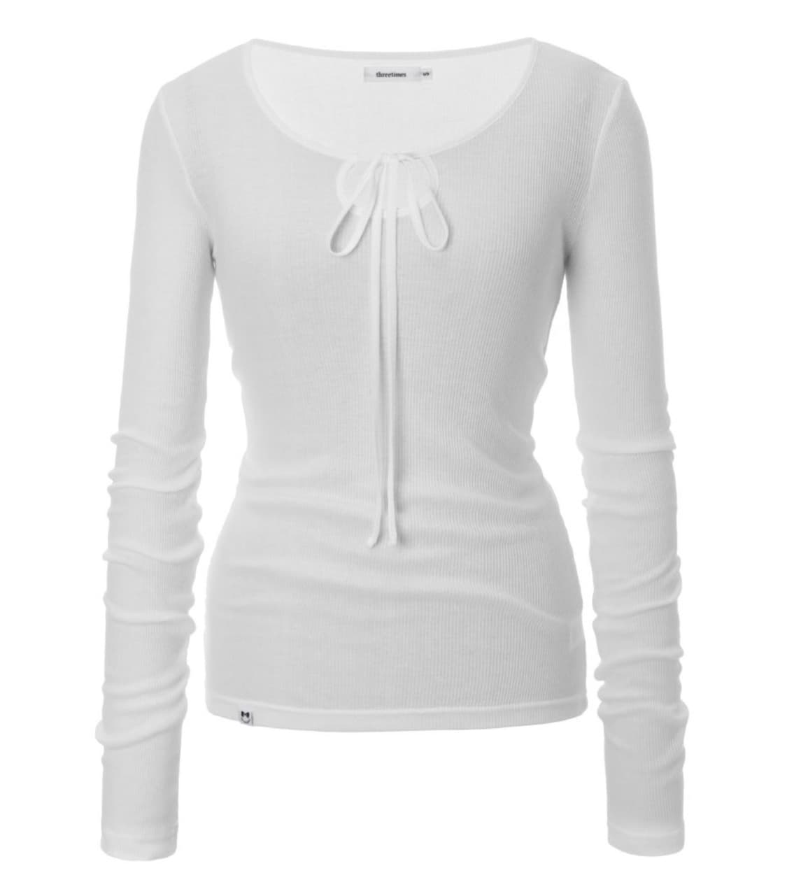 쓰리타임즈 헤이지 탑 아이보리 s 상품이미지1