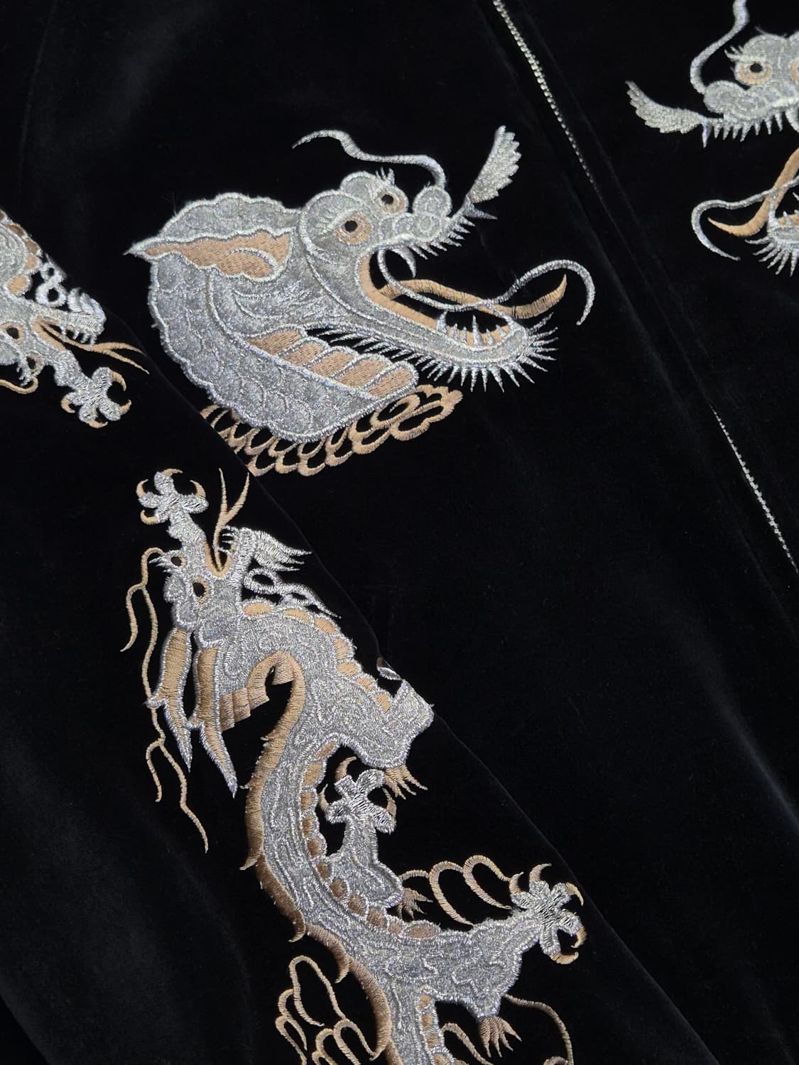 LONDON F.B. 80’s 白龍 벨벳 스카쟌 상품이미지3