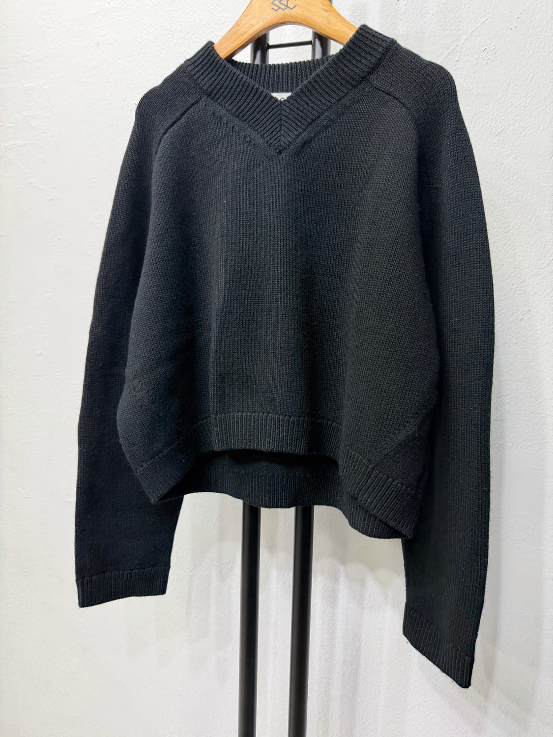 정품) COS 코스 여성 크롭 오버핏 니트 스웨터 XS 상품이미지3