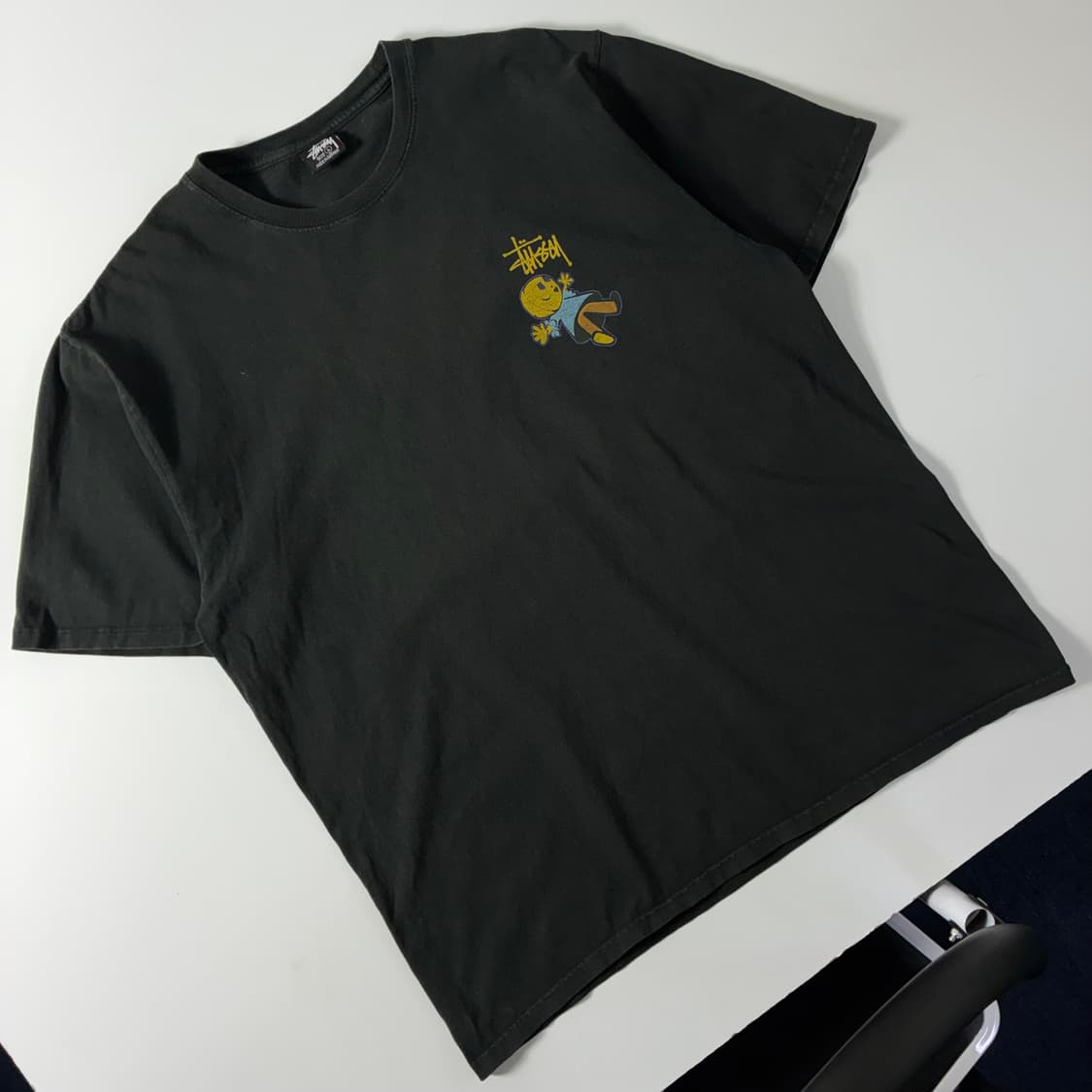 Stussy  스투시 돌리 피그먼트 다이드 차콜 반팔티셔츠 상품이미지3