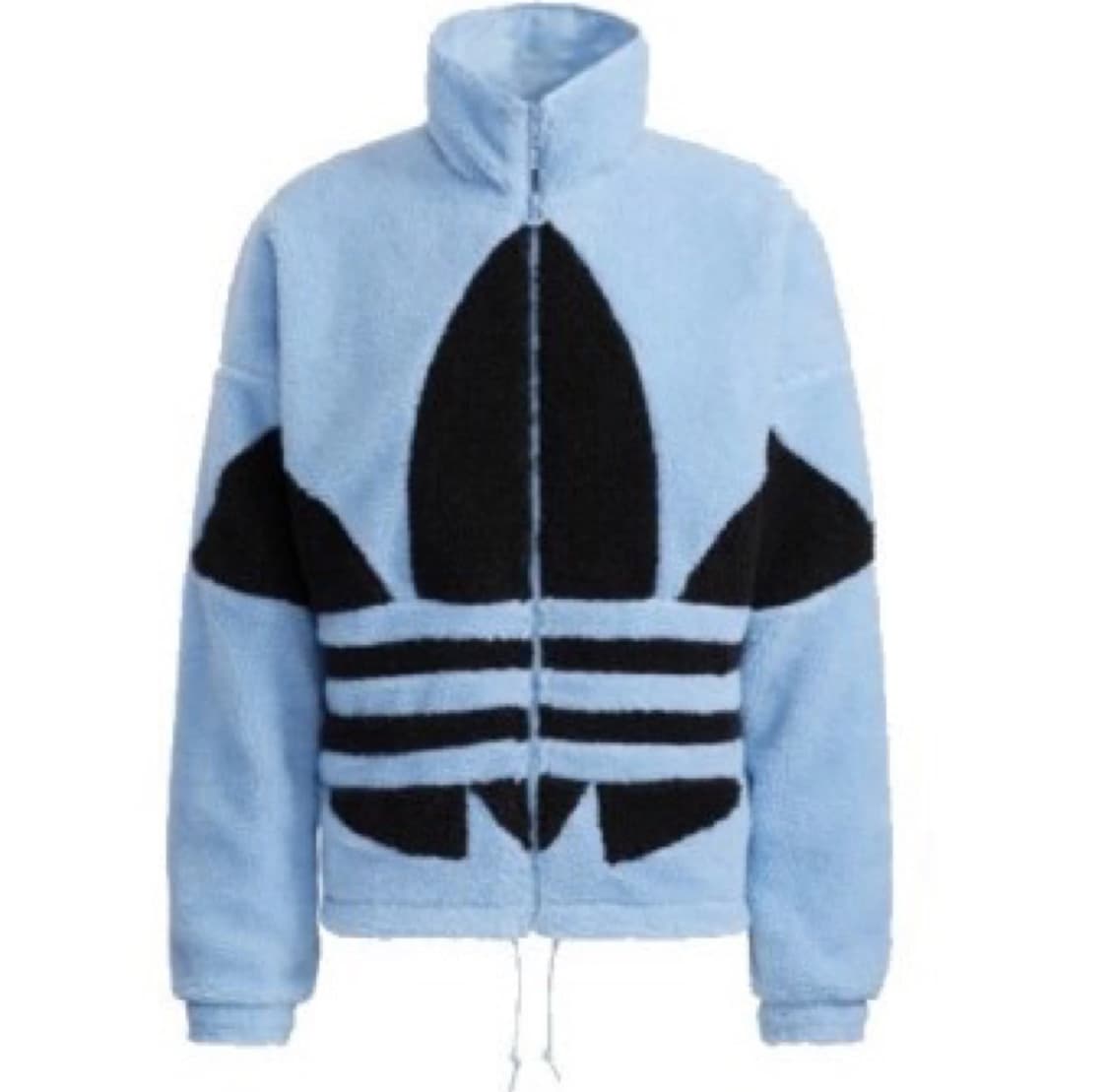 아디다스 빅 트레포일 후리스 쉐르파 자켓 블루 상품이미지1